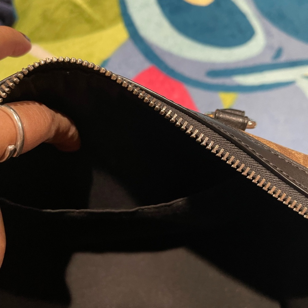 Coach Brown and Black Snoopy Satchel - Picture 7 of 12